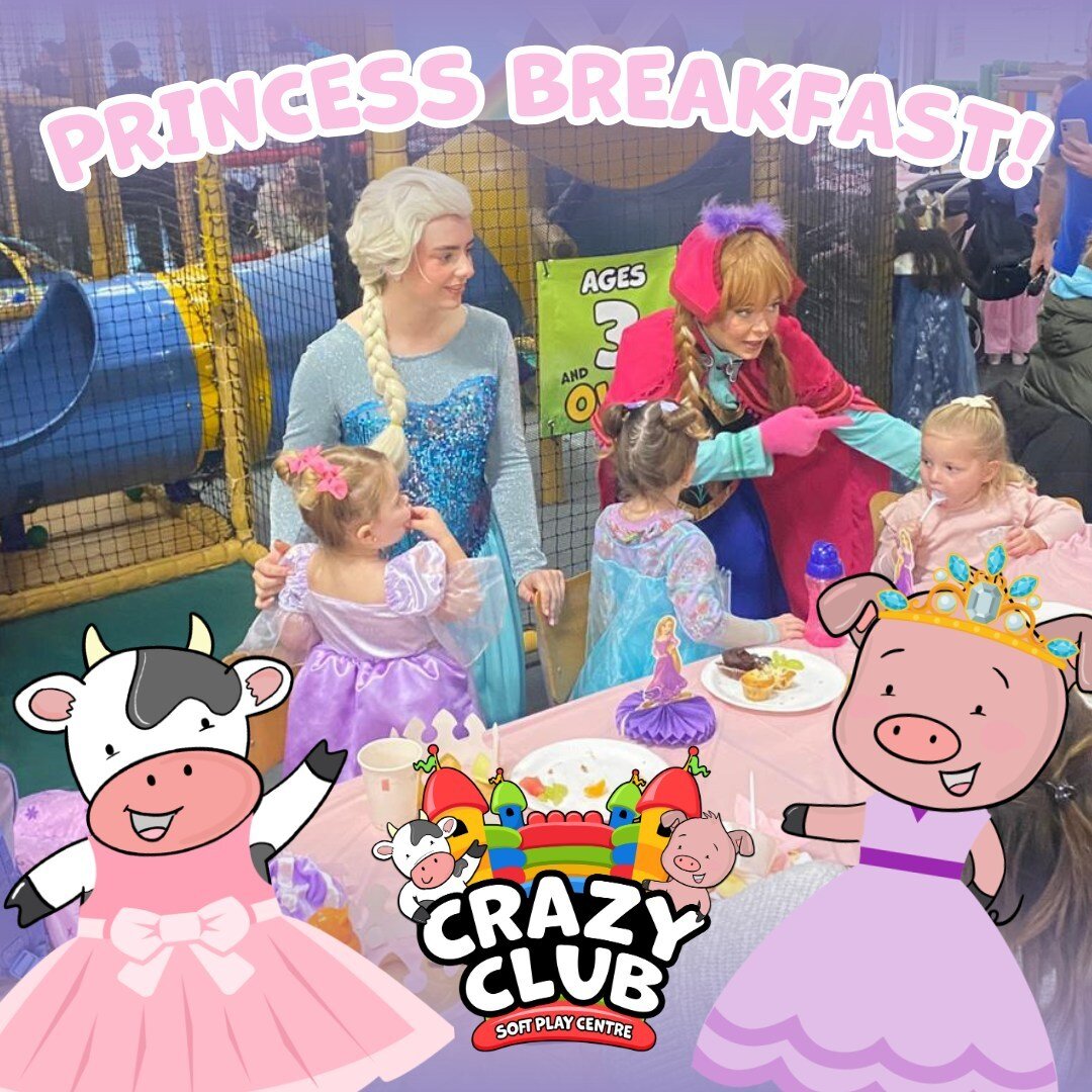 👑✨ Behold the magic from our enchanting Princess Breakfast event! 👸🍳🎉 Thank you to everyone who joined the royal festivities at Crazy Club. Your smiles and laughter made it a day to remember! 📸✨

Don't forget to share your favourite moments by t