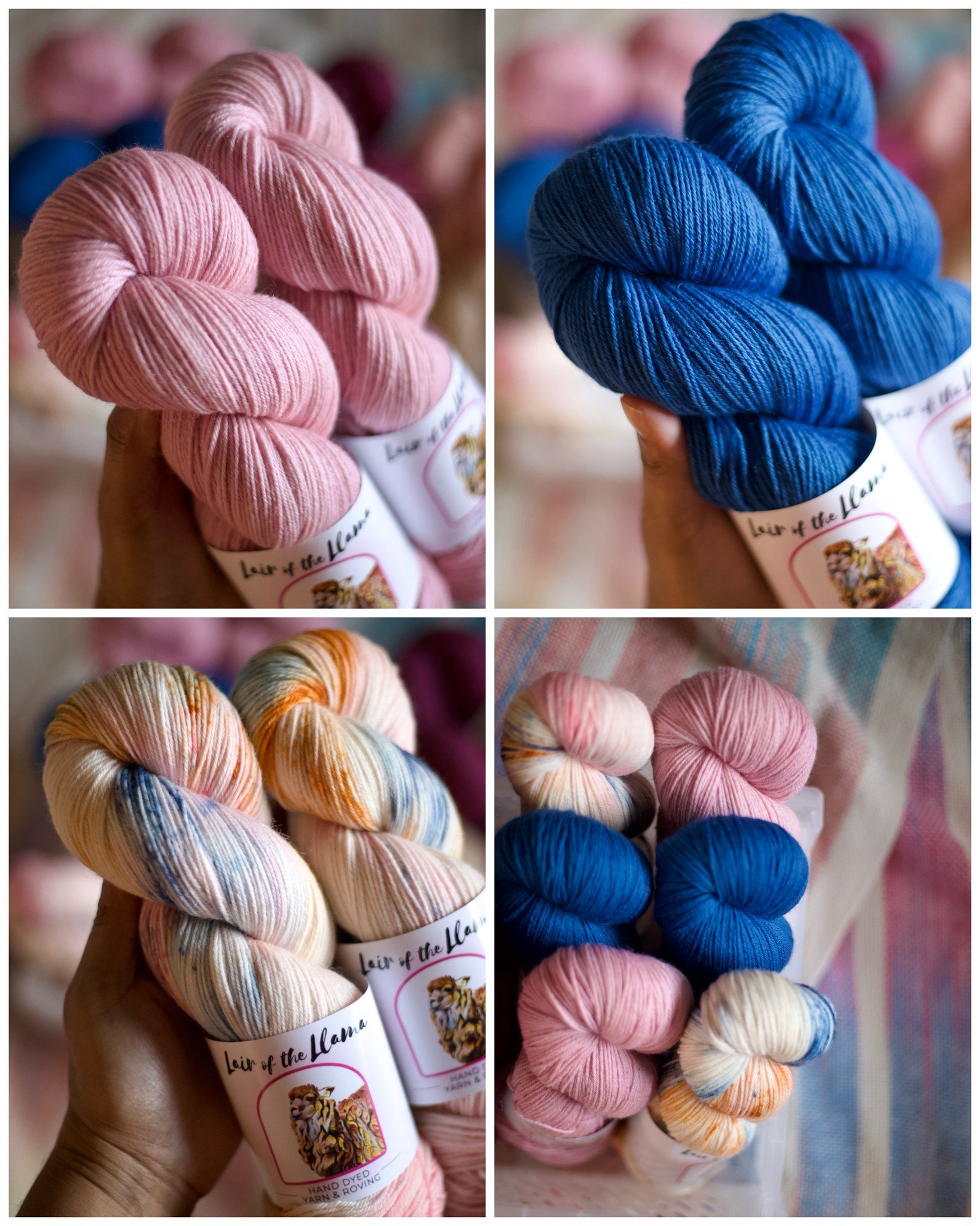 🌸Merino + Mohair = One Yarn 🧶✨
🎨Senorita - Explorer - Salty Ocean
&bull;
Available at lairofthellama.com
&bull;
80% Merino wool 20% Mohair | 100g. | 437yds
&bull;
#lairofthellama #knitknitknit #knitting #springvibes🌸