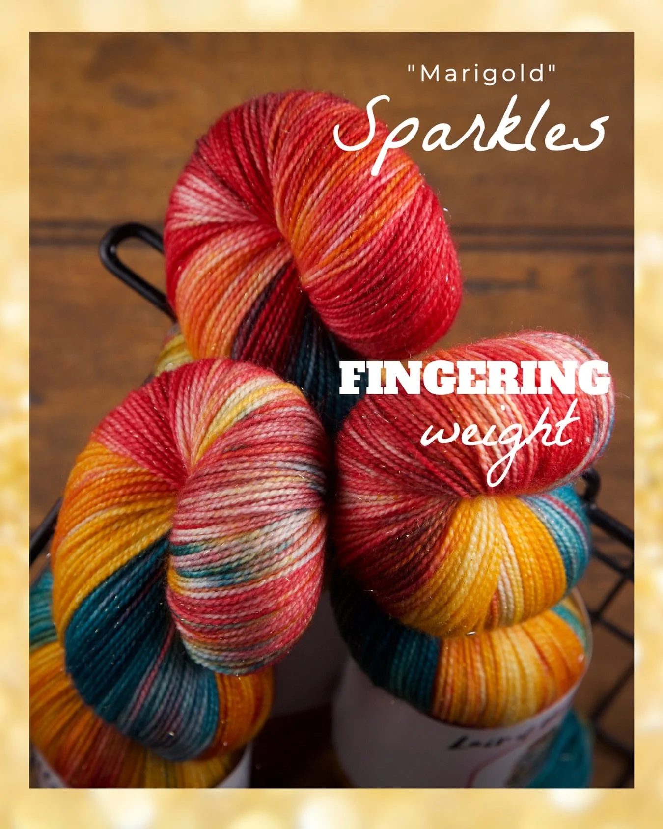 🌺Marigold🌿
&bull;
&bull;
Sparkles of Gold. Soft, glowing, and just magical enough to make every stitch feel special. Fingering weight yarn with a touch of shimmer woven right in.
&bull;
🚌 The Llama Tour 2026 🦙 April &amp; May
&bull;
A P R I L
📍 