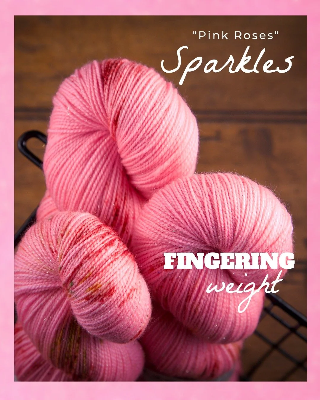 💐 Pink Roses 🌿
&bull;
&bull;
Sparkles of Gold. Soft, glowing, and just magical enough to make every stitch feel special. Fingering weight yarn with a touch of shimmer woven right in.
&bull;
🚌 The Llama Tour 2026 🦙 April &amp; May
&bull;
A P R I L