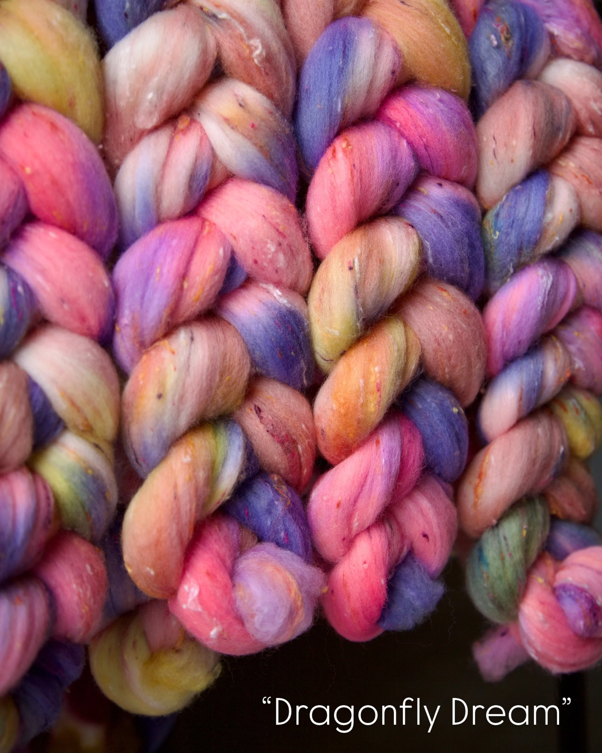 💕&ldquo;Dragonfly Dream&rdquo; |  Polwarth blend🌱🩷
A couple colorways have found their way into the shop - are you ready for #tourdefleece? 
&bull;
&bull;
&bull;
#lairofthellama #wemakeyarn #handspunstagram #spinnersofinstagram