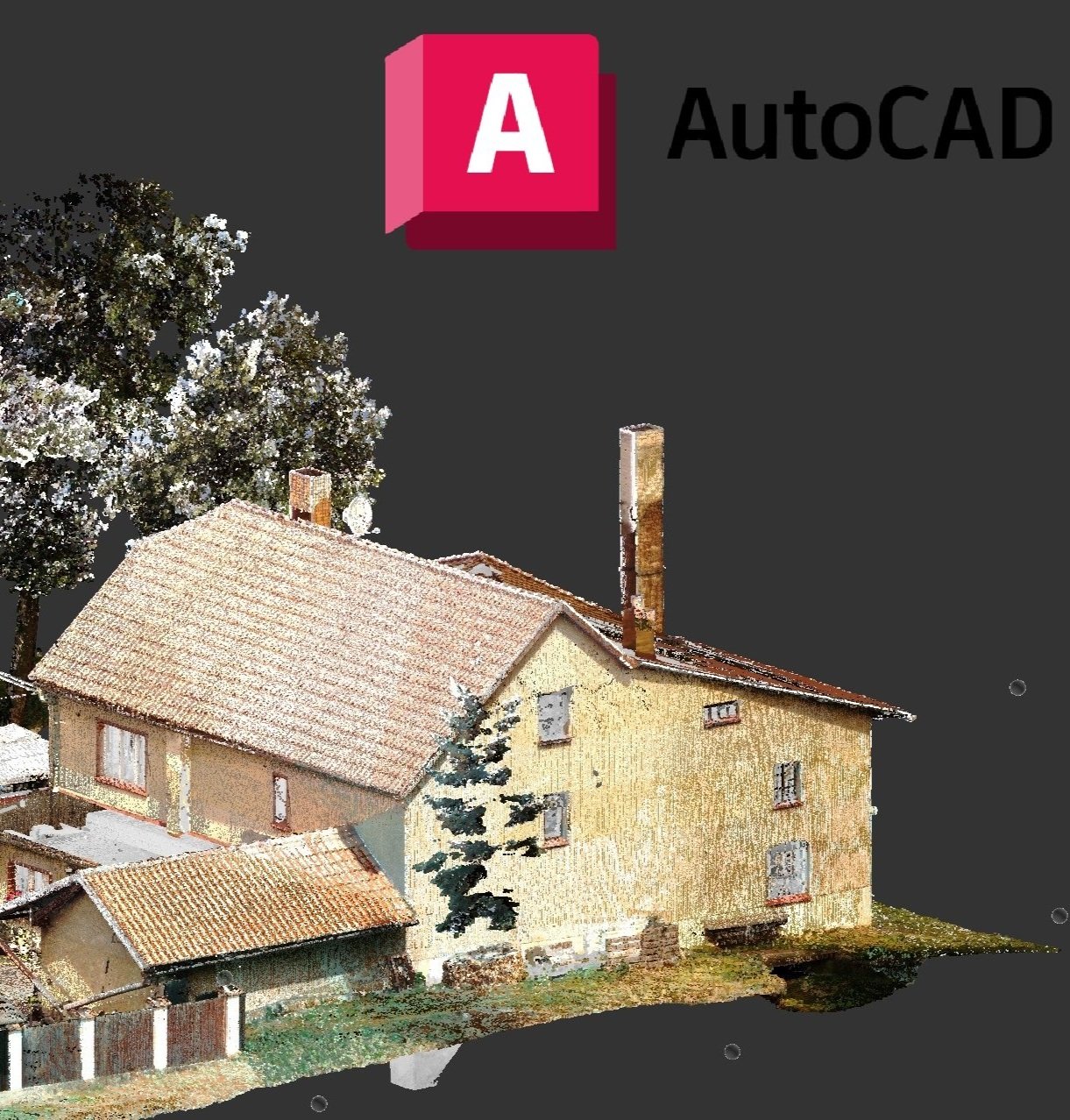 Mračno bodů laserového skenování v AutoCAD