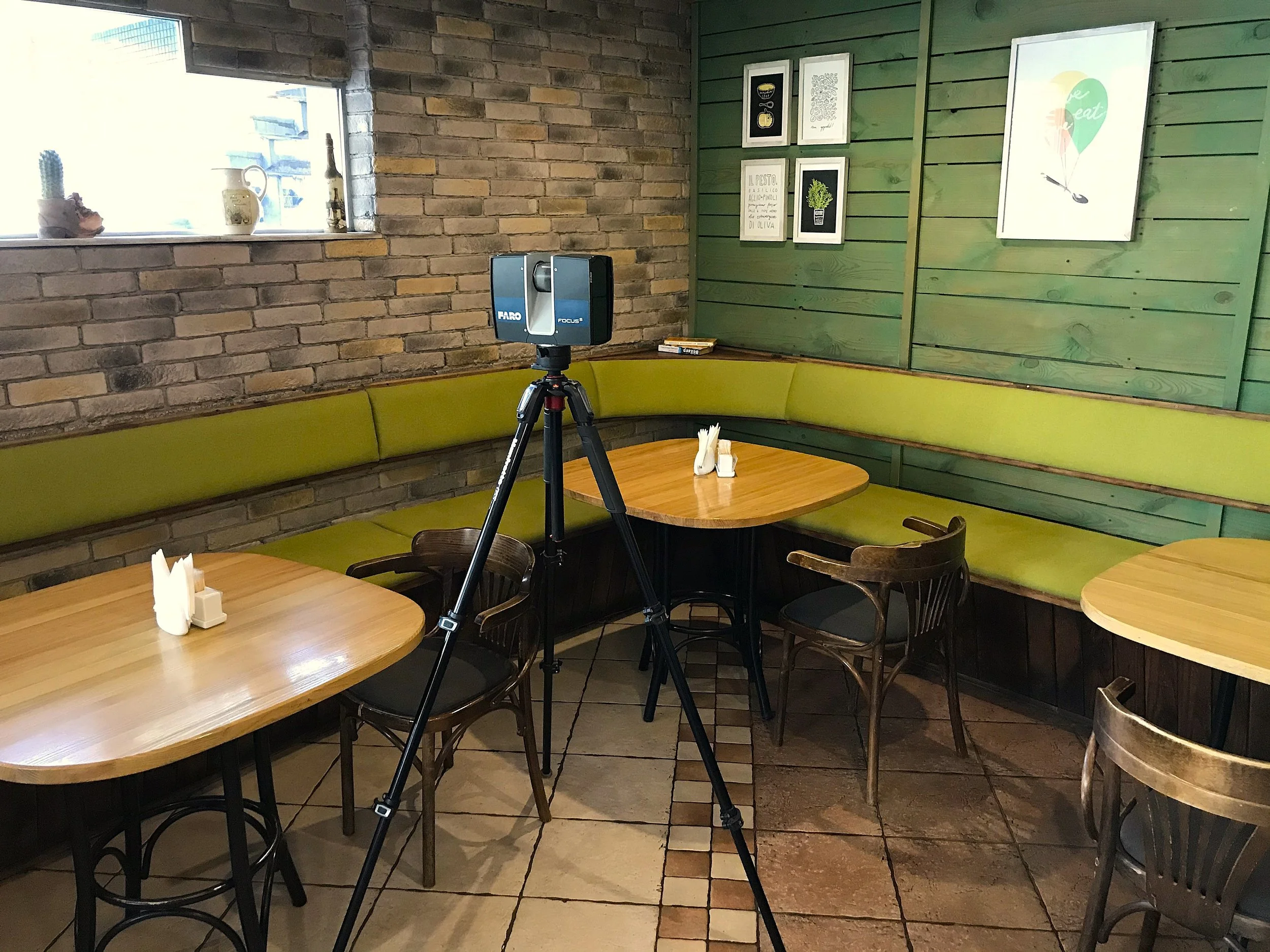 Laser scanning of interiors Prague