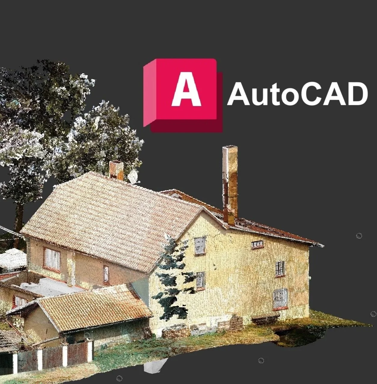 Point cloud of a building