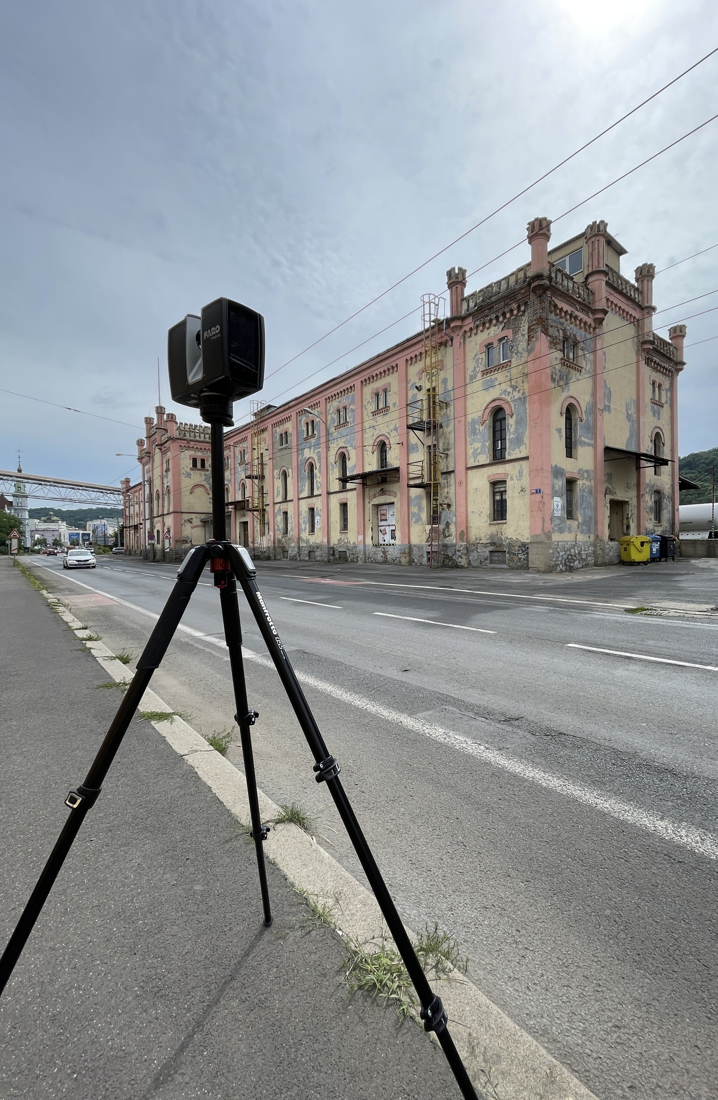 Laserové skenování budovy, fasády