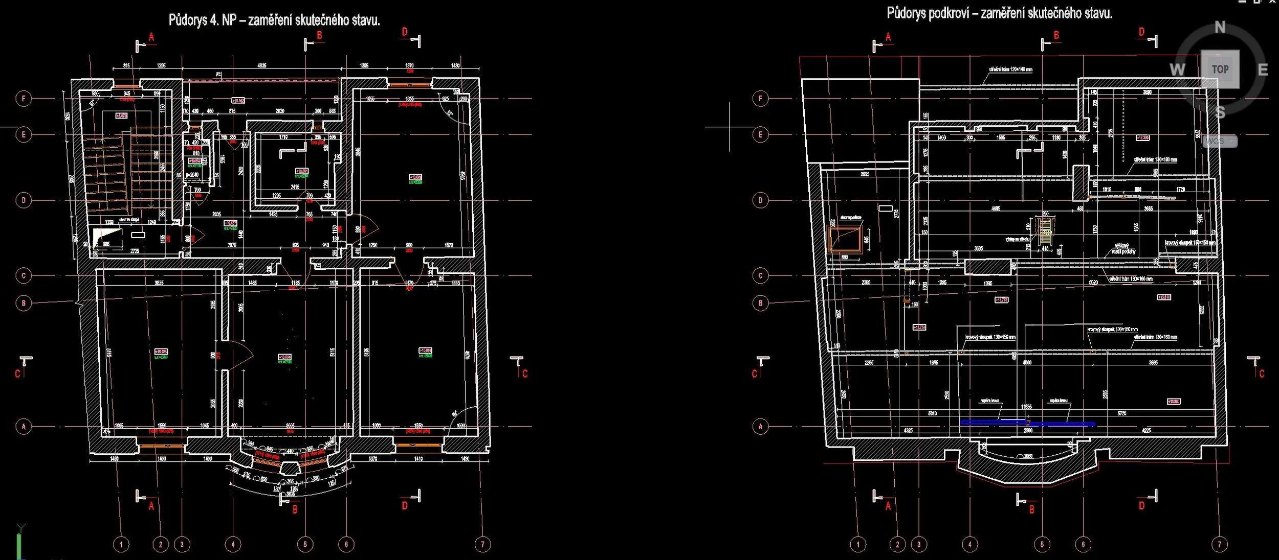 autocad-pudorys-4np-podkrovi-zamereni-skutecneho-stavu.jpg.jpg