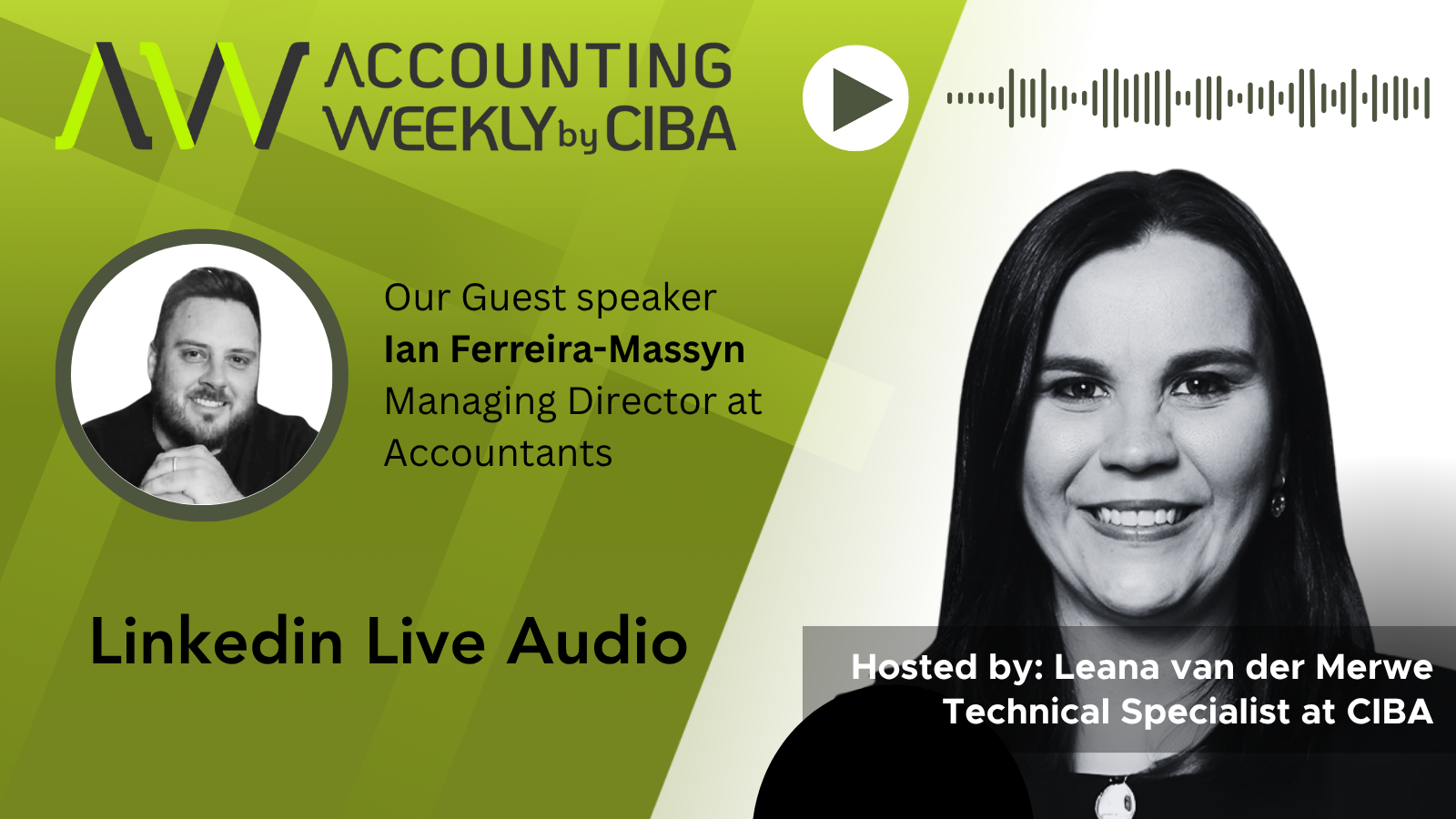 LinkedIn Live Audio- Ian Ferreira Massyn