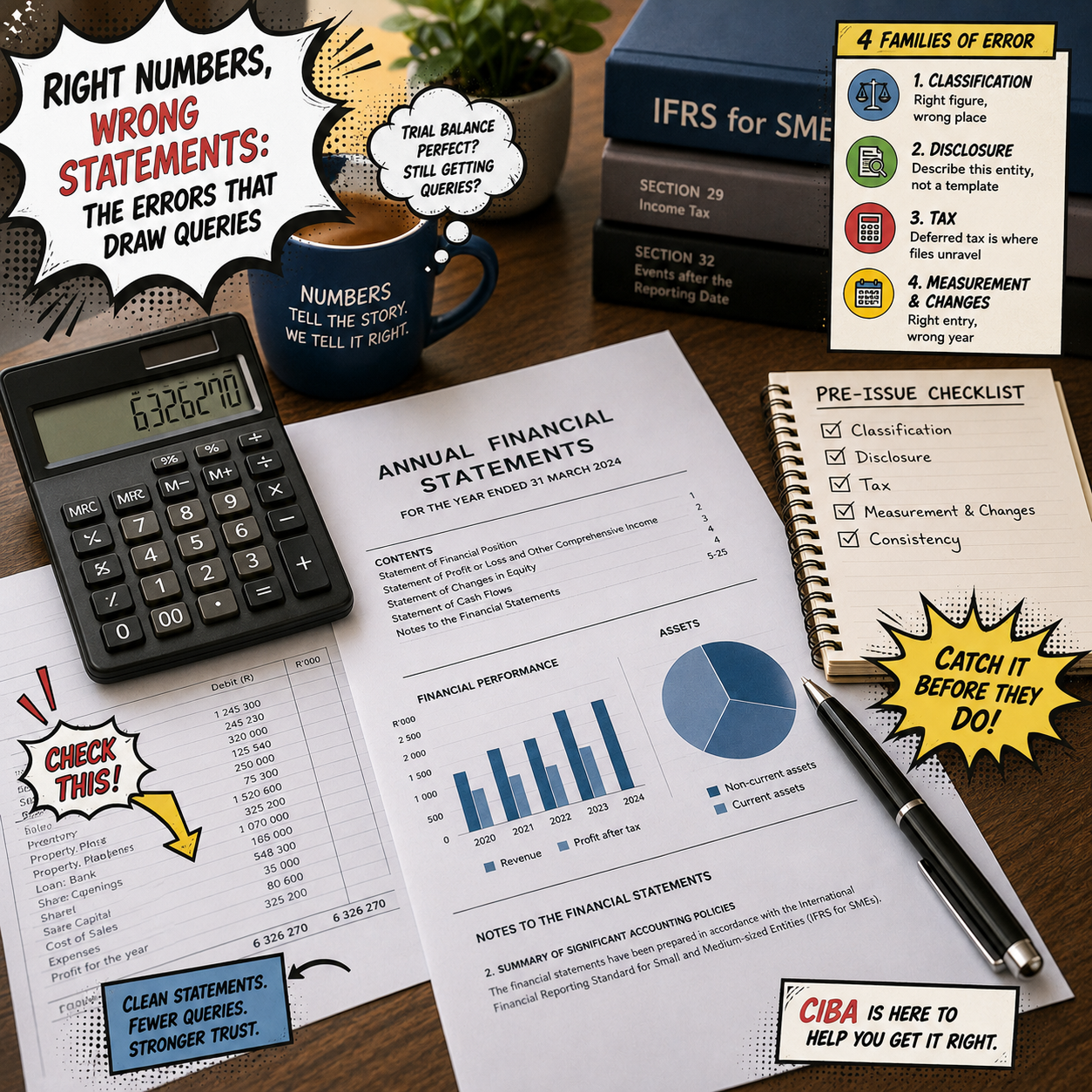Right numbers, wrong statements: the errors that draw queries