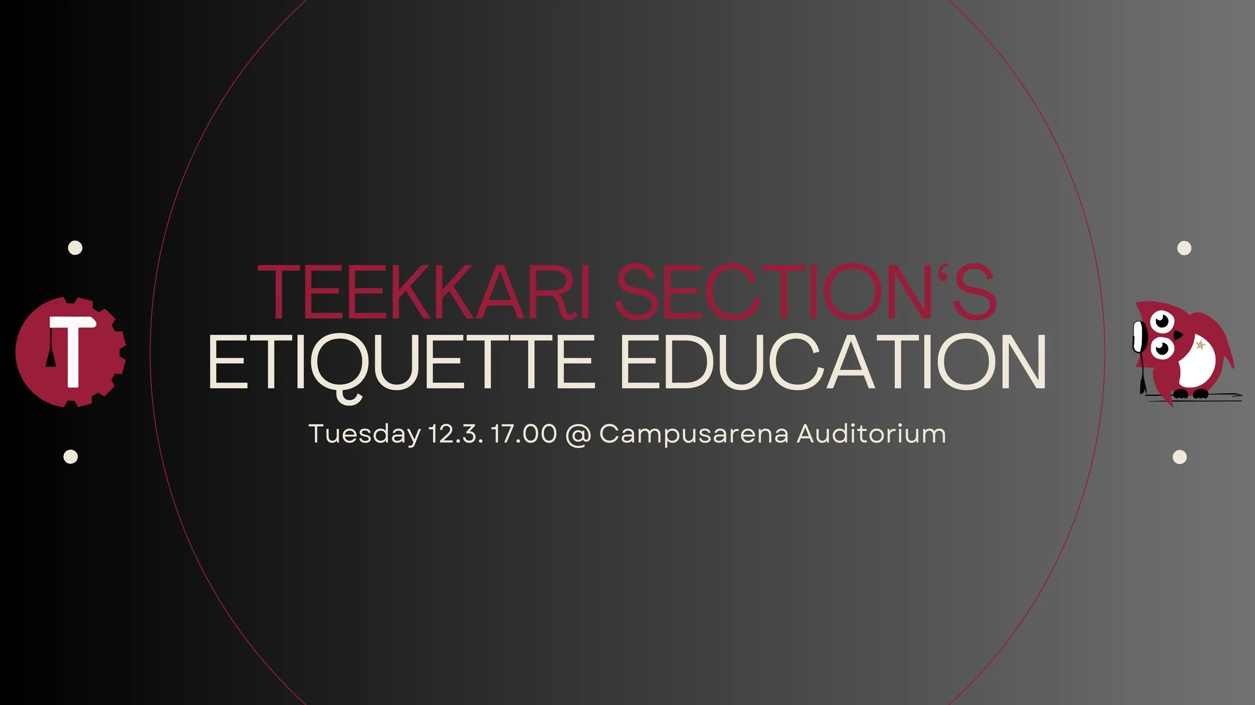 Teekkari Section’s Etiquette education spring 2024