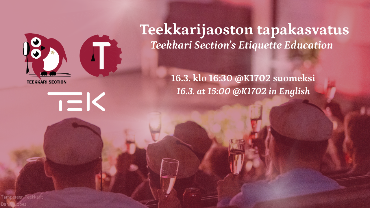 Teekkari Section’s Etiquette Educations