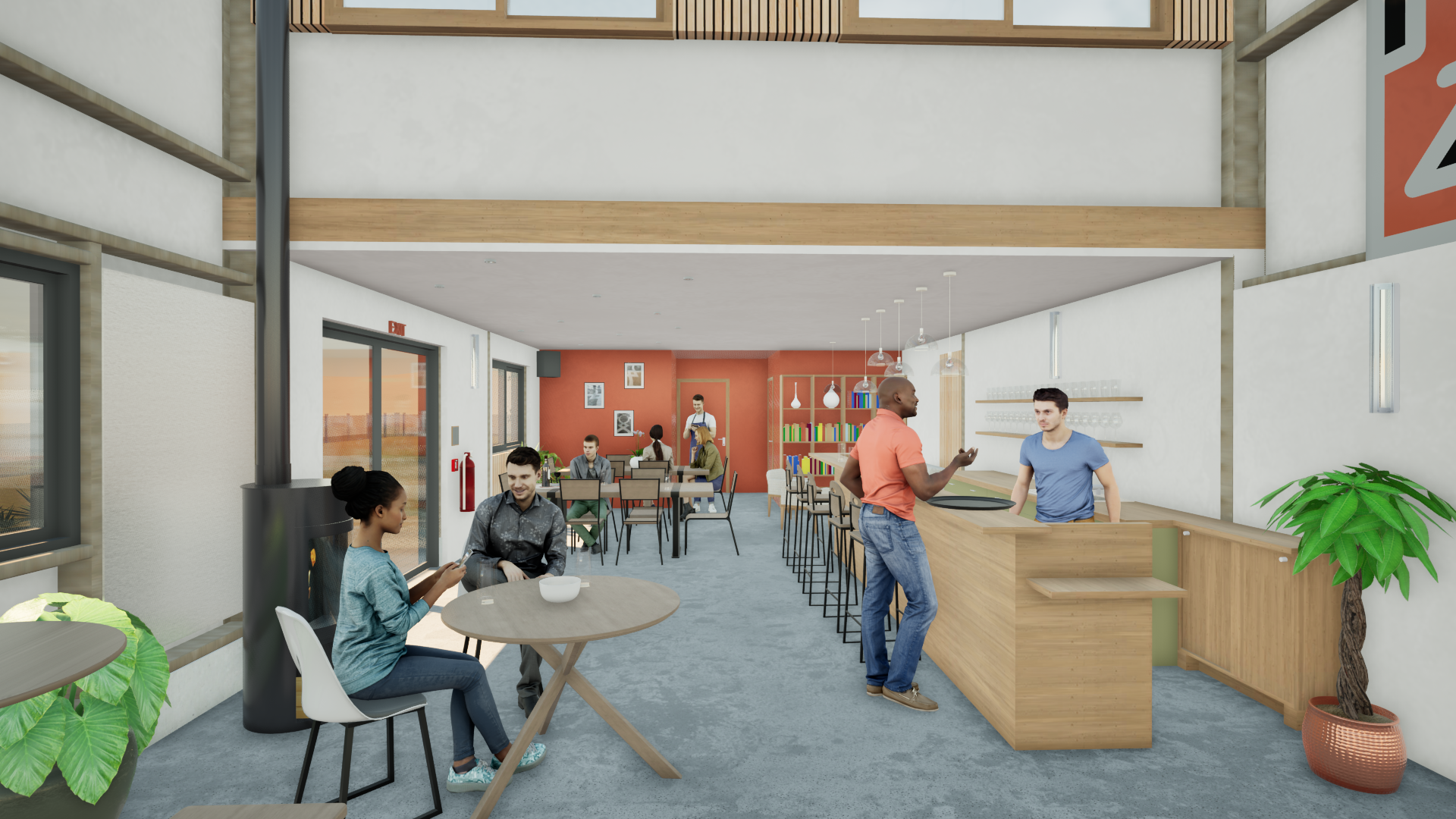 Vue depuis l'entrée