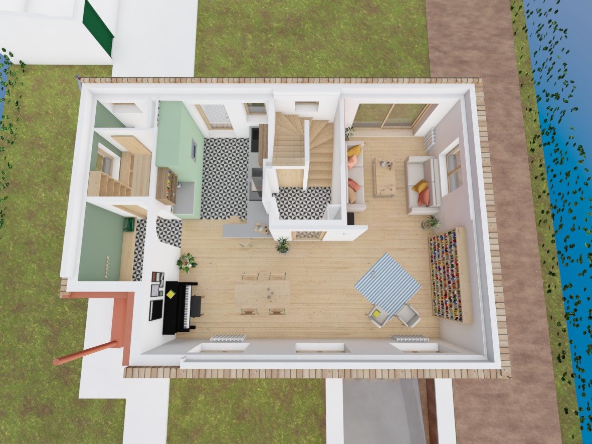 Vue 3D RDC