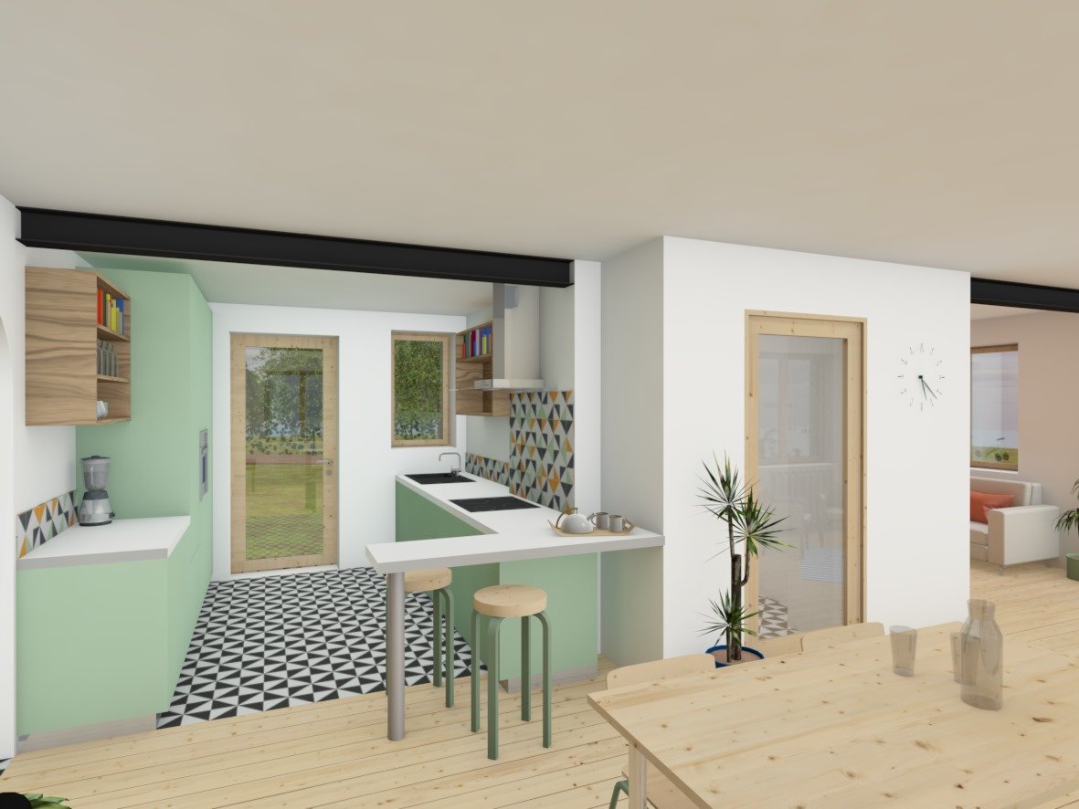 Vue 3D cuisine