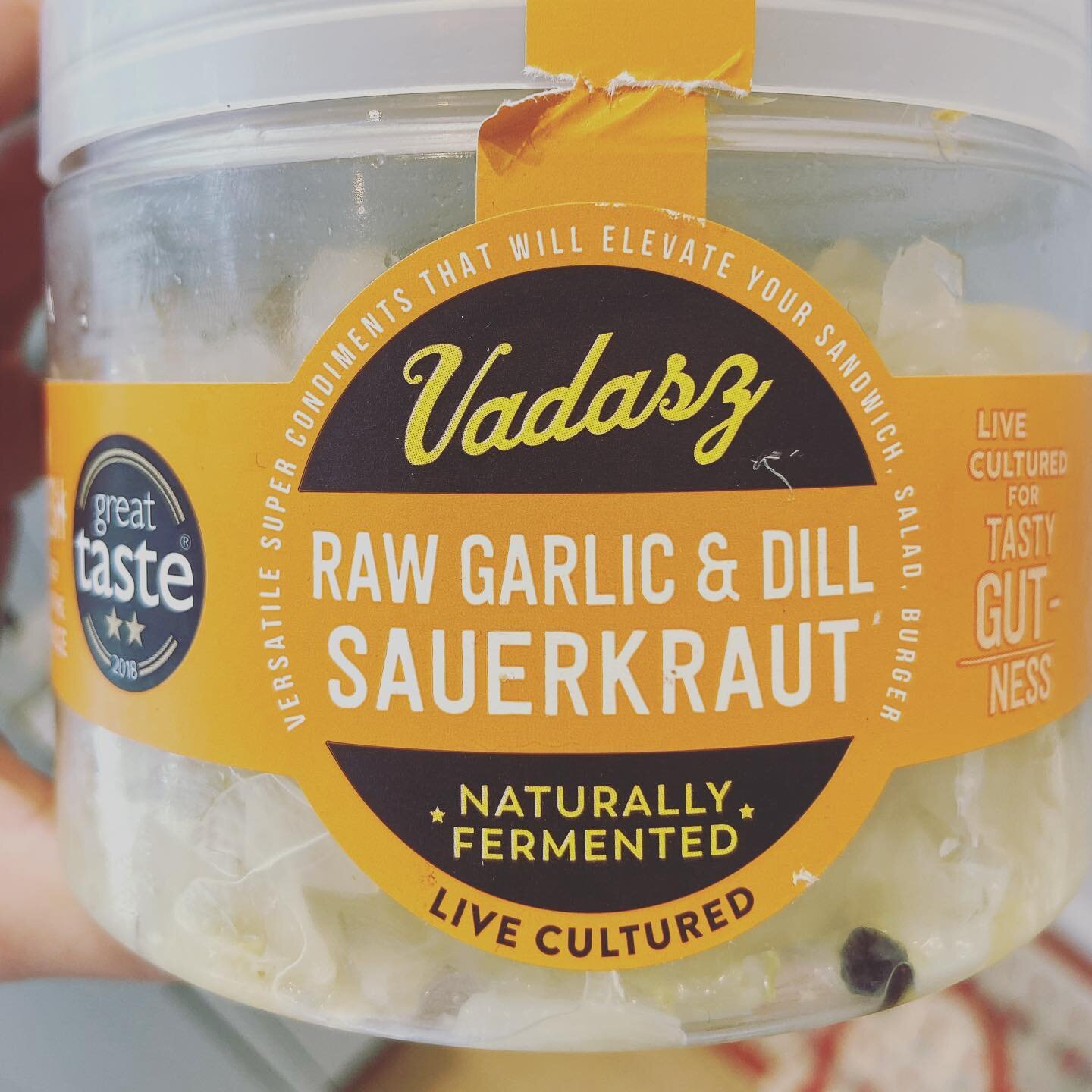 ⭐️Sauerkraut⭐️

Not just another fad! 

⭐️A lot of cultures eat this as standard and there&rsquo;s a good 
  reason why&hellip;.it&rsquo;s full of probiotics!

⭐️Fermented foods help diversify the gut microbiome and 
  can be hugely beneficial 

⭐️Fu