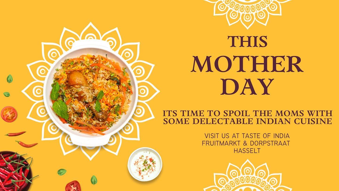 This Mother's Day, why not treat your Mum to a culinary adventure that she'll never forget?
AT TASTE OF INDIA HASSELT #MOEDERDAG #MOTHERDAY #DINEIN #LUNCH #TAKEAWAY #HASSELT #VISITHASSELT #LEKKER #INDISCH #ETEN #stadhasselt #horecahasselt