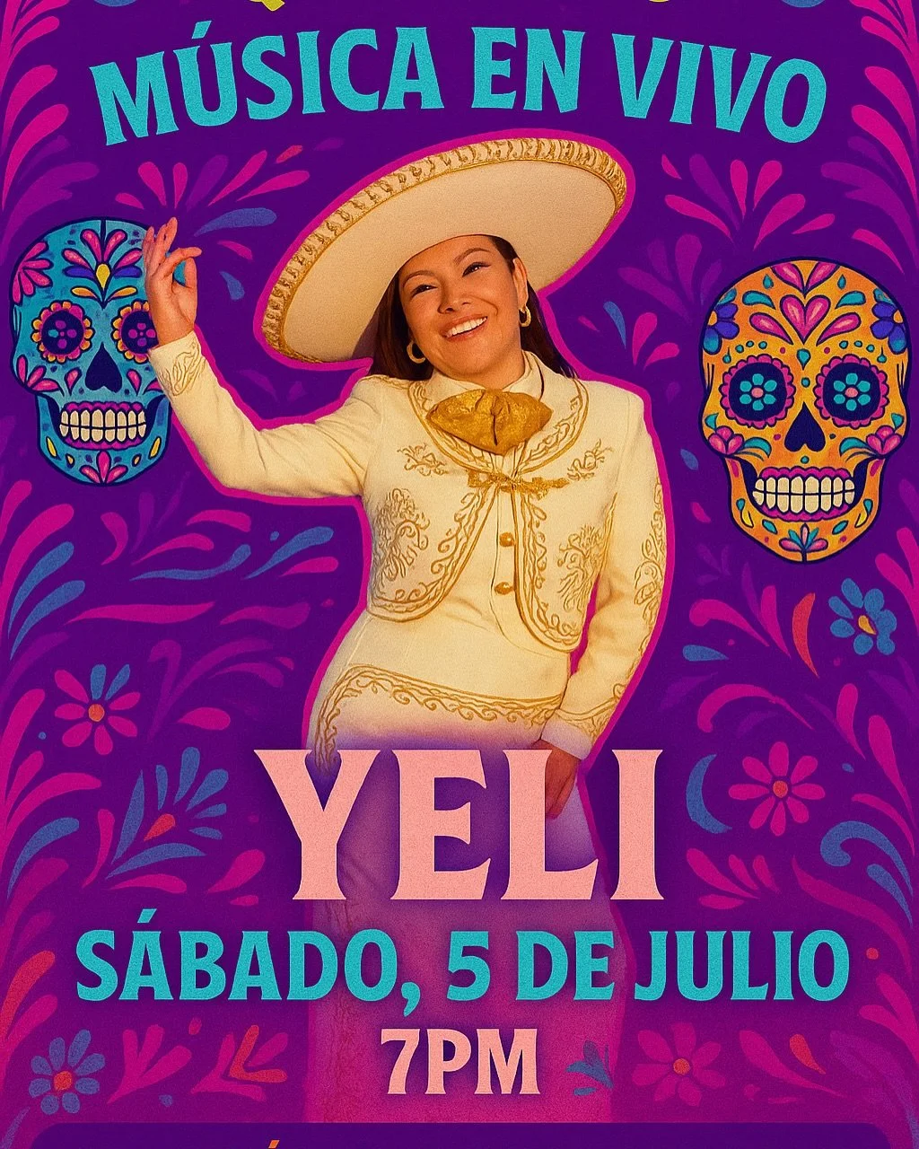 ๐ค ¡Este sábado hay fiesta en Que Chido!
Música en vivo a partir de las 7:00โฏPM ๐ถ
โจ ¡Ven a cantar con nosotros y disfruta del mejor ambiente, comida y ritmo mexicano en North Miami!
๐๐ฝ ¡No te lo pierdas, te esperamo