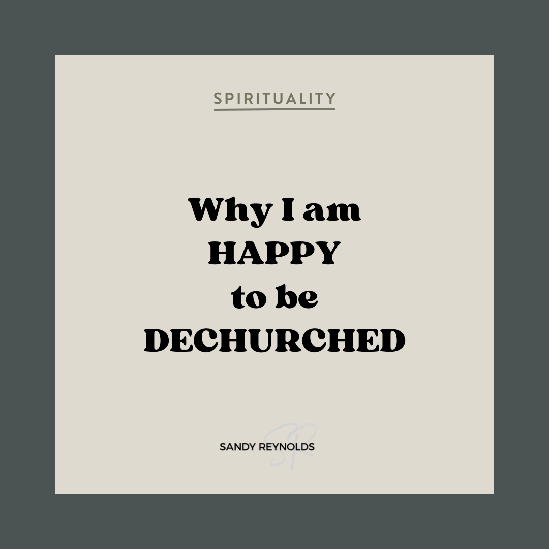 Why I left the church.