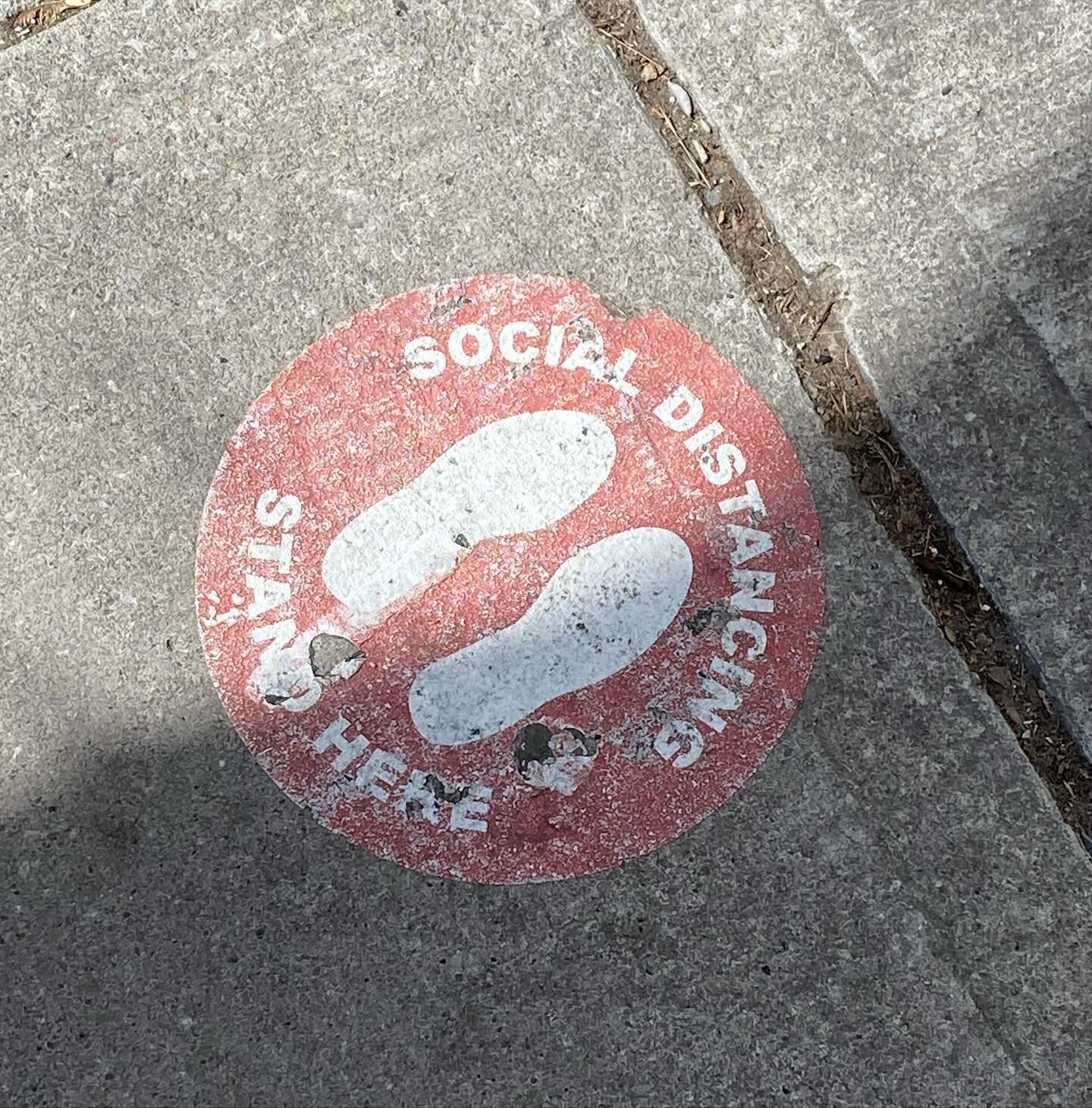 I saw these spread out on the sidewalk near where I am staying this week. No one pays attention to them anymore. 

They are fading away and almost seem absurd. 
Still, they remain for now as a good reminder that things are not permanent. 

This too s