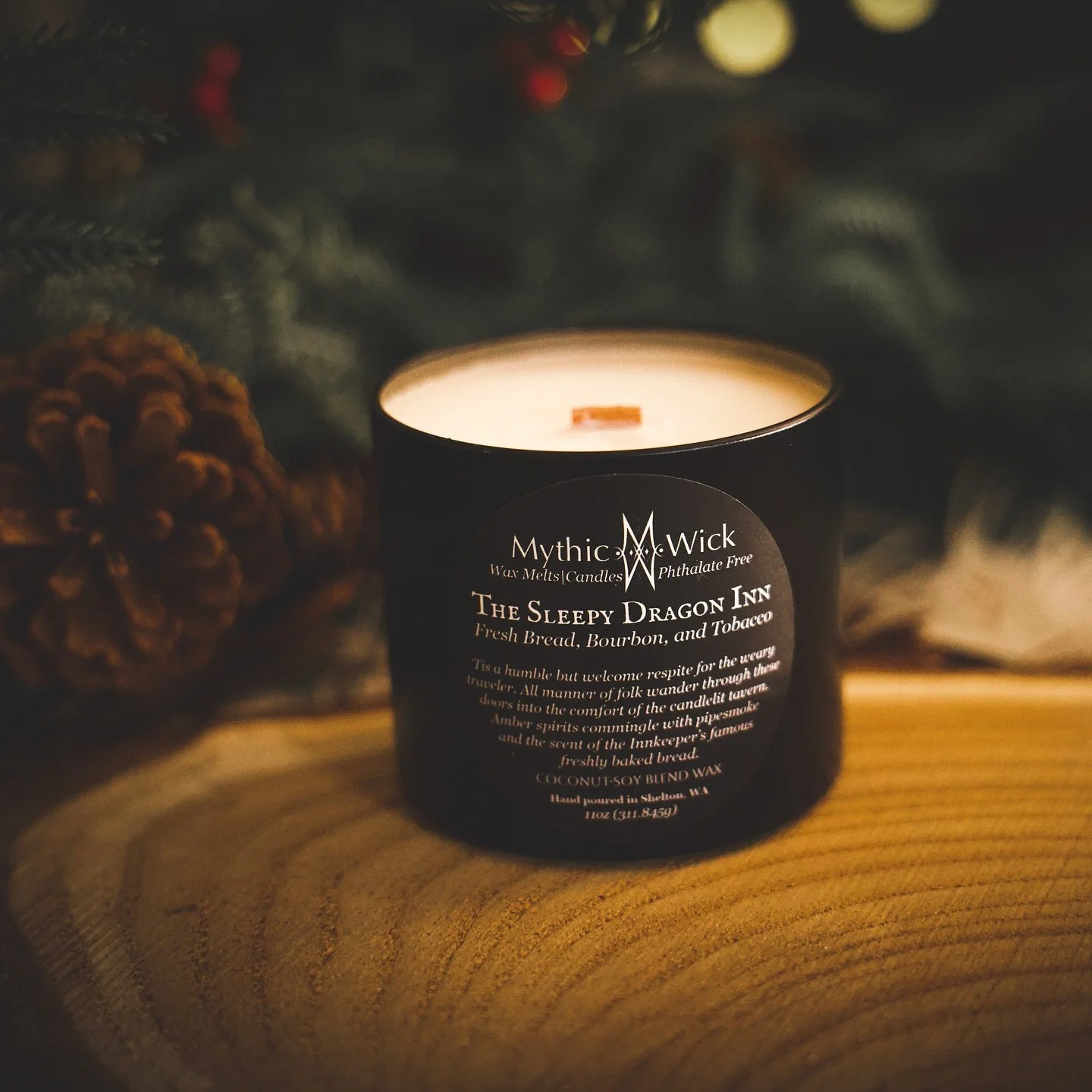 As you push open the heavy door to The Sleepy Dragon Inn, you are greeted by a rush of dry warmth from the roaring fire within. The biting wind and snow at your back is sealed off behind you, and your shoulders begin to relax. 

Festive boughs of for