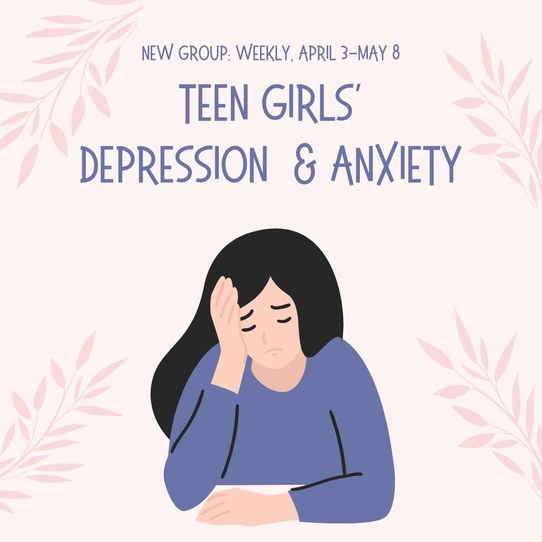 Calling all teenage girls! ✨
We are only two weeks away from launching a new therapy focusing on helping teens better understand anxiety and depression. Through guided discussions, activities, and exercises, this therapist-led group will explore vari