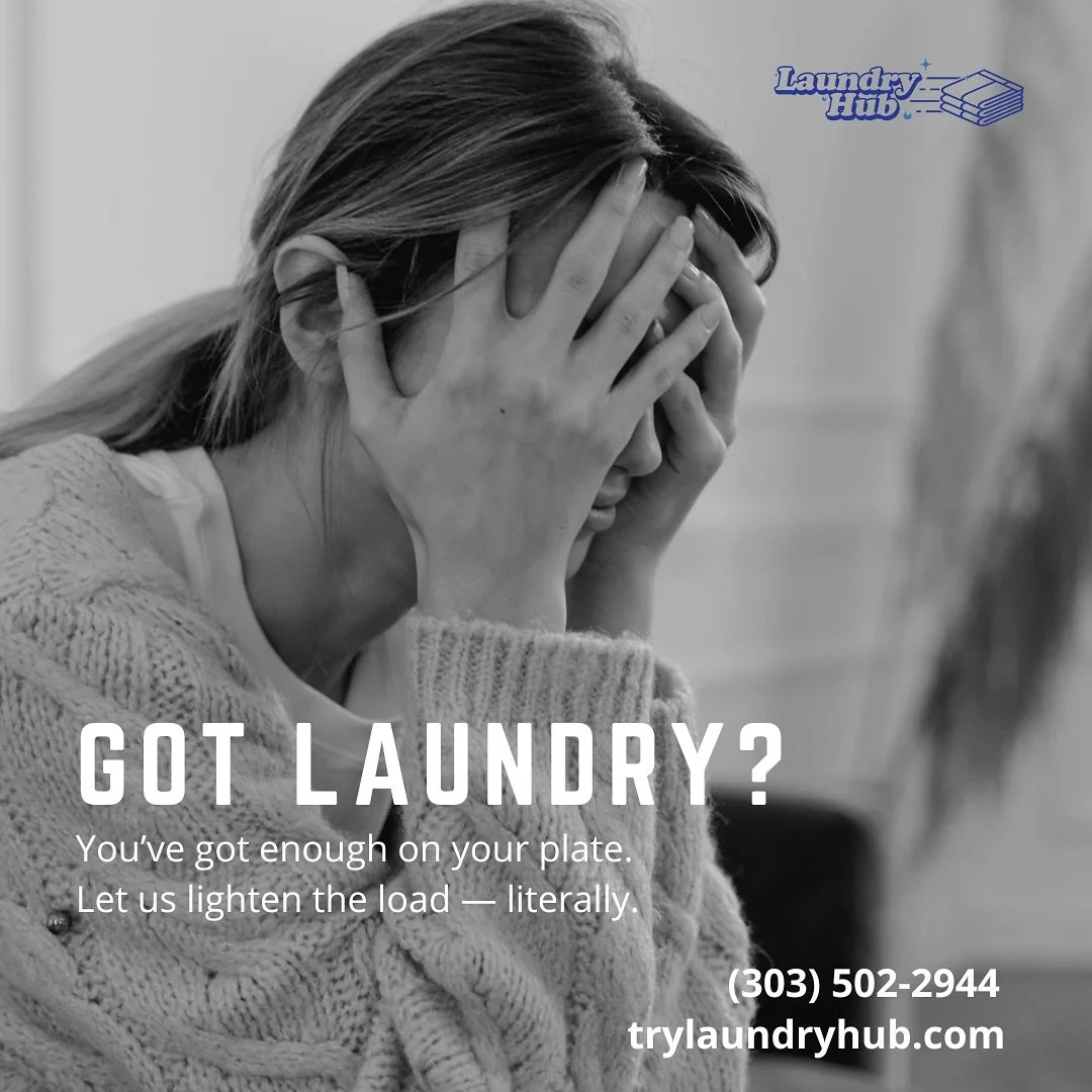 Overwhelmed? You don&rsquo;t have to do it all.
Let Laundry Hub take laundry off your plate.
✅ We pick up
✅ We wash &amp; fold
✅ We deliver
You rest. We&rsquo;ll handle the mess.

#denver #laundryhubdenver #colorado #pickup #delivery #service #bestin