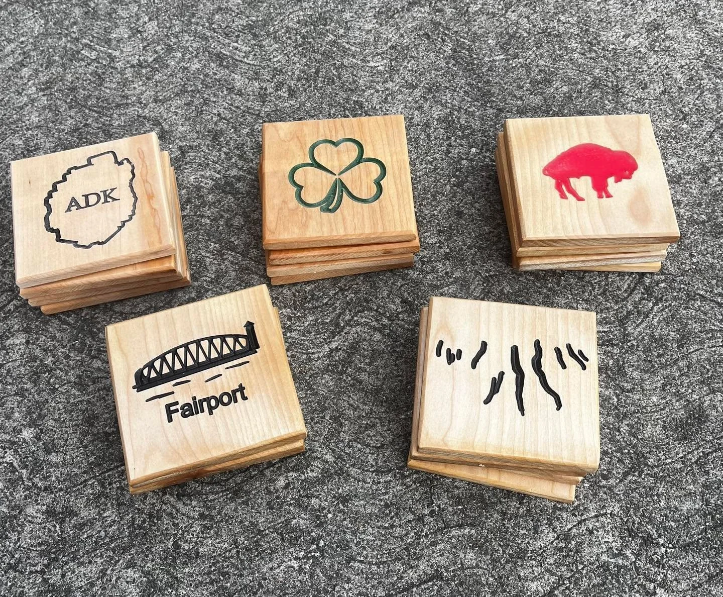 Hostess gift, stocking stuffer, secret Santa, grab bag, etc, etc, etc 🎁

Call &lsquo;em what you want 🙊

We have a limited stock of handmade cherry and maple coaster sets 👌🏽

Grab &lsquo;em while we got &lsquo;em 👍🏽

See you 10 - 3 ok maybe 4 t