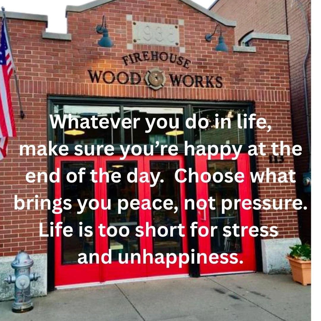 Choose joy.  Choose peace. Choose happiness. 

See you Wednesday &amp; Thursday 10-4.
.
.
.
📍113 N. Main Street, Fairport, NY
💻www.fairportfirehousewoodworks.com
🔨handmade for you🔨

#ourlittlefirehouse #handmadeforyou #webuildstufftogether #enjoy