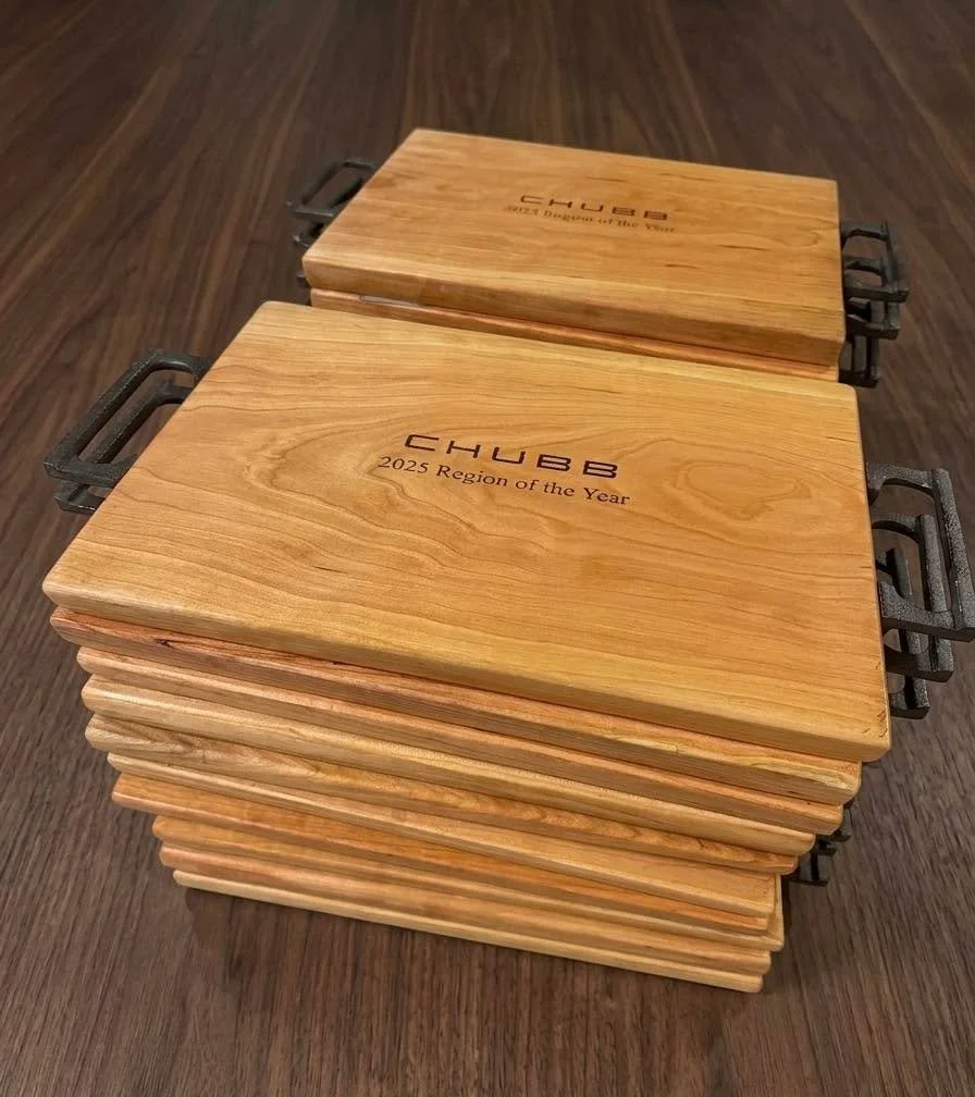 Thoughtful. Personalized. Sustainable. 🪾

Locally sourced materials make the perfect corporate gift 🎁

Congratulations to the local Chubb team for being recognized as the region of the year 🏆
.
.
.
📍113 N. Main Street, Fairport, NY
💻www.fairport