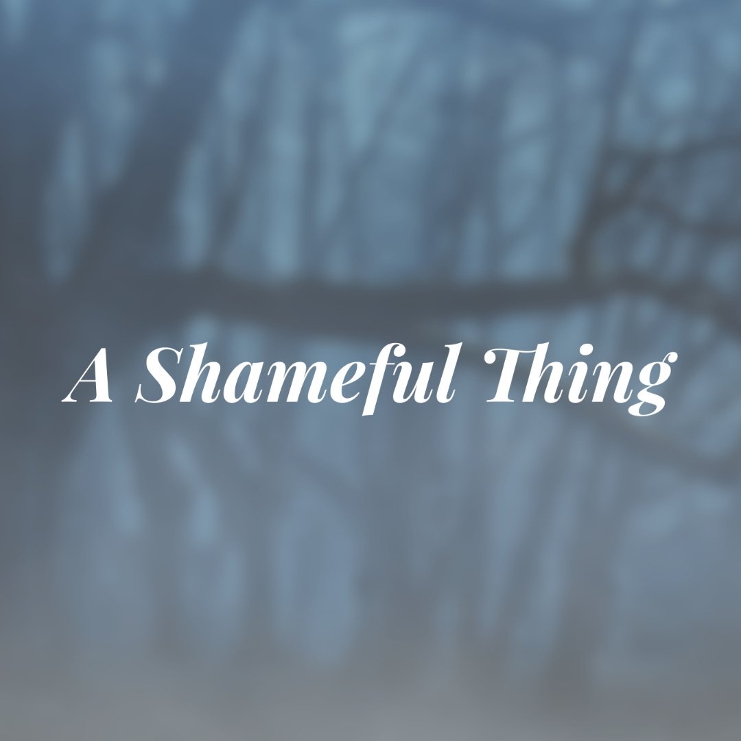 November 15 Sermon: A Shameful Thing