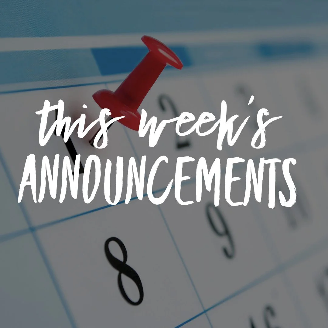 January 11, 2026 | Bulletin Announcements