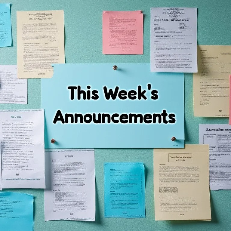 April 26, 2026  |  Bulletin Announcements