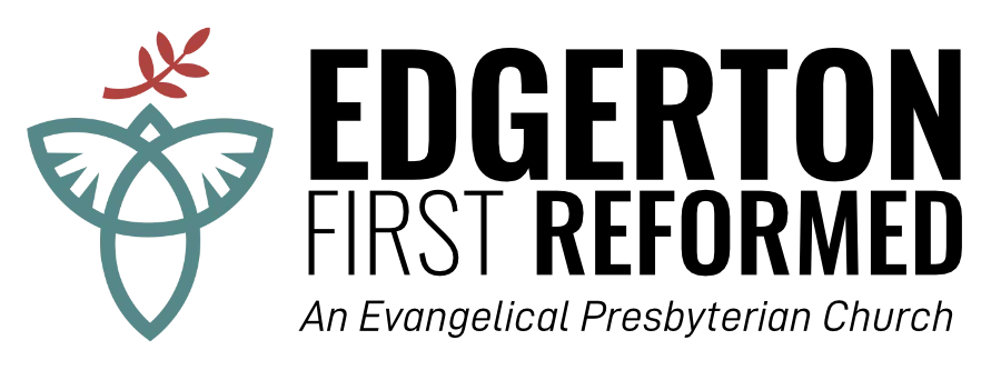 Stylized logo for a church that has a dove shaped like a Trinity Logo.