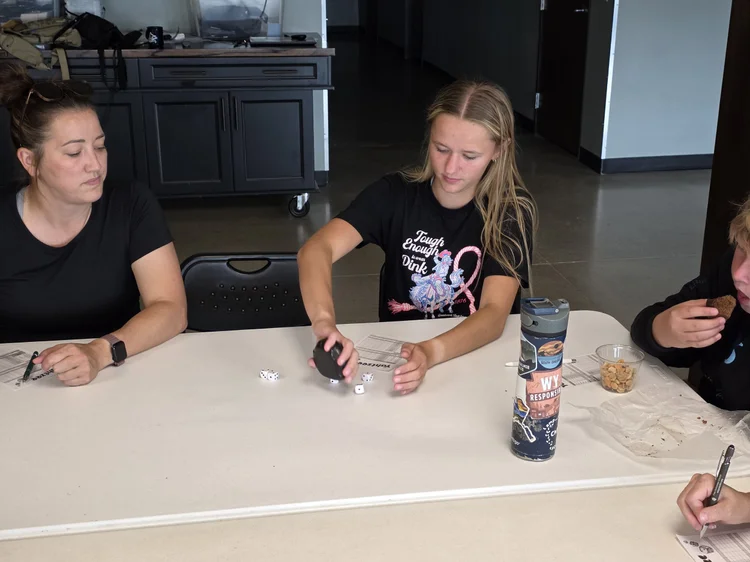 A leader and a student working through a lesson together