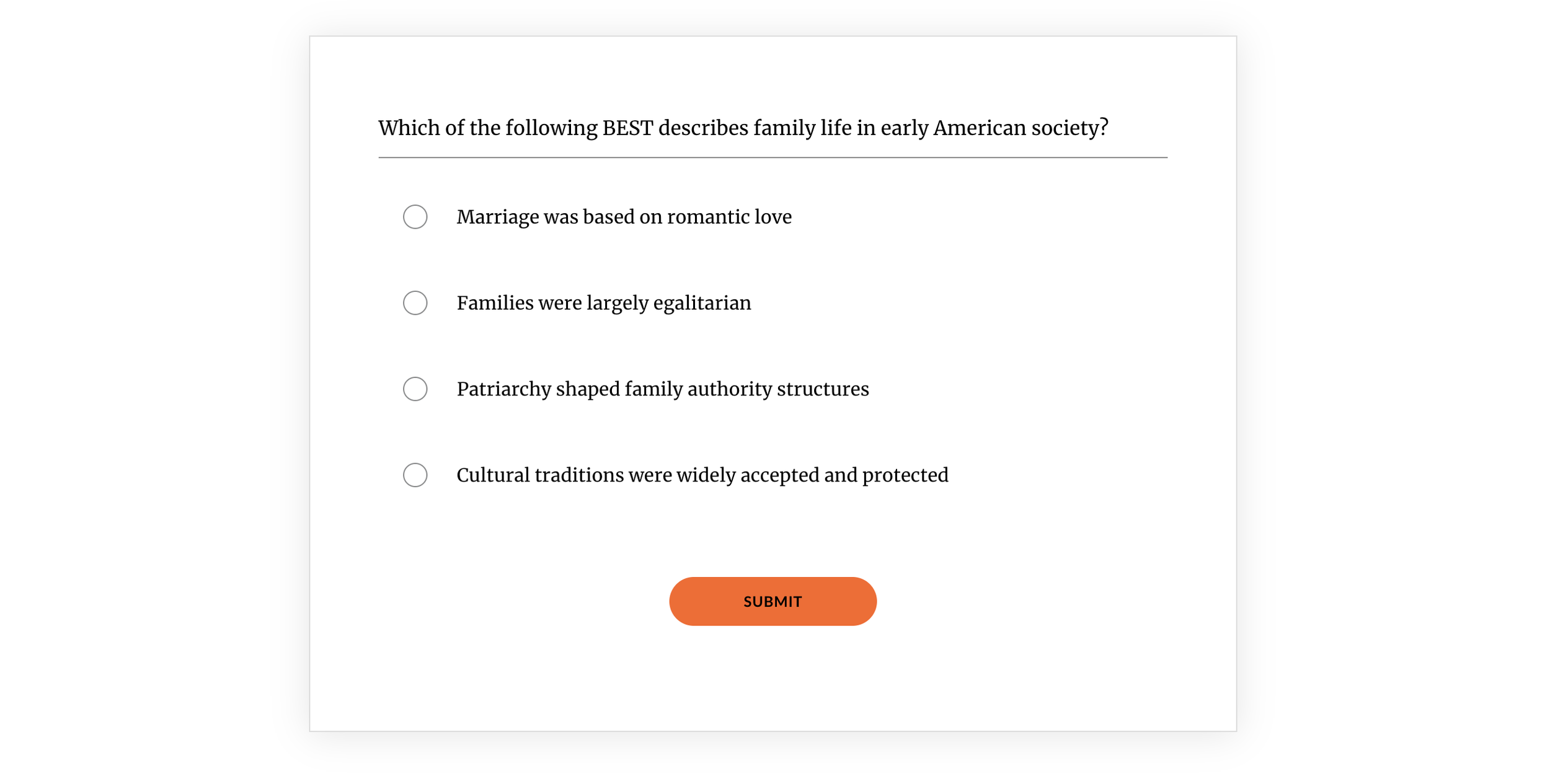 Knowledge check embedded throughout the module to assess comprehension and provide immediate feedback.