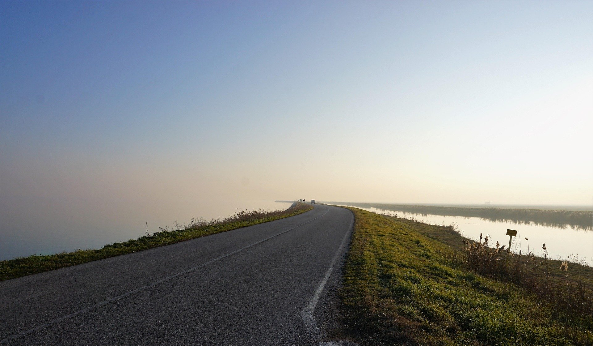 Bike trails on the river's delta