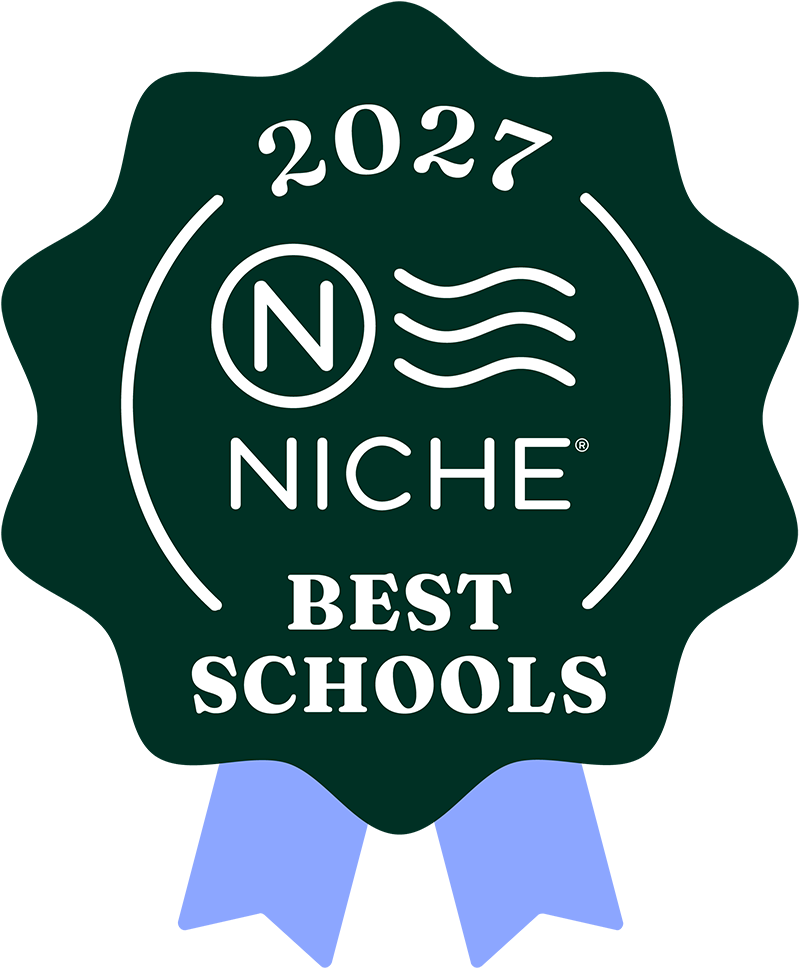 Niche Badge 2027 Niche Best Schools and ribbons.