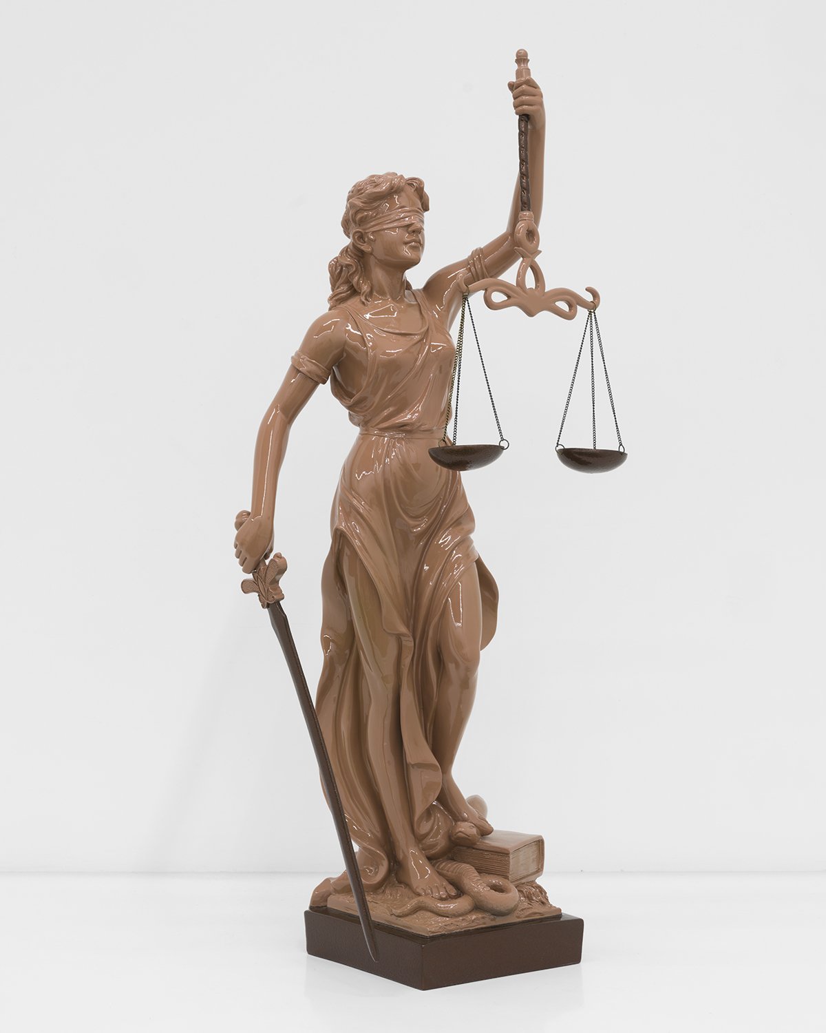 Make ‘Em All Mexican: Justice, 2017
repurposed resin, acrylic, metal flake
36 x 15 x 12 inches