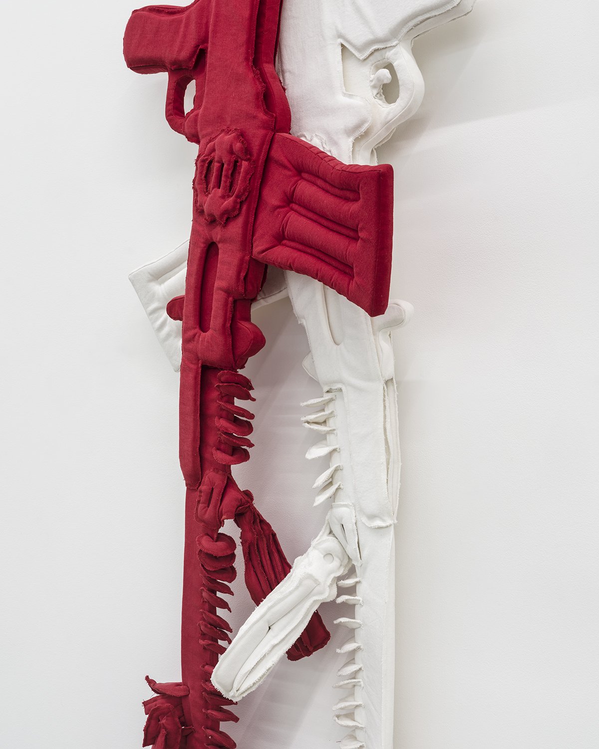 The Impotence of Violence, 2024 (detail)
canvas and foam
106 x 38 x 10 inches