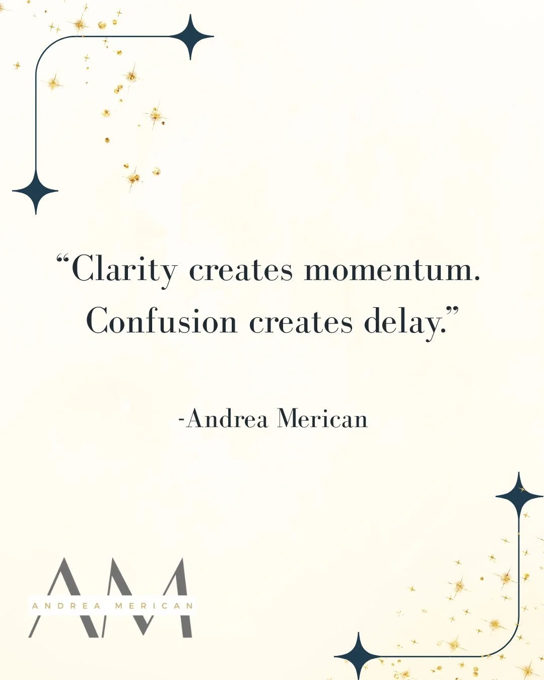 Most people don&rsquo;t need more motivation.
They need clarity.

Clarity around what they actually want.
Clarity around what matters right now.
Clarity around what to stop doing.

When things feel stuck, it&rsquo;s usually not because you&rsquo;re l