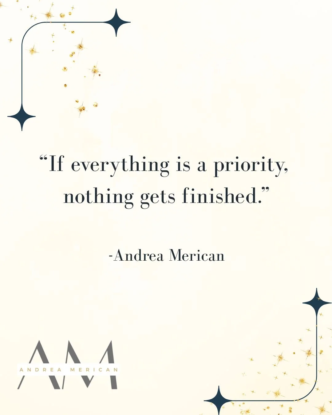 I see this all the time with smart, capable people.

Big goals. Good intentions. Way too many priorities.

When everything matters equally, your energy gets diluted and progress slows way down. Not because you&rsquo;re doing it wrong, but because foc