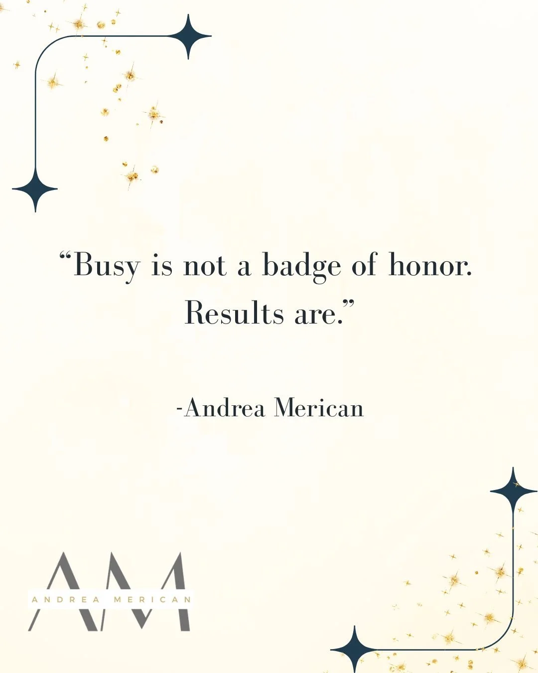 There&rsquo;s a difference between motion and progress.

You can fill every hour of your calendar and still avoid the one thing that would actually move your business forward.

Being busy feels productive.
Being focused creates results.

Before you a
