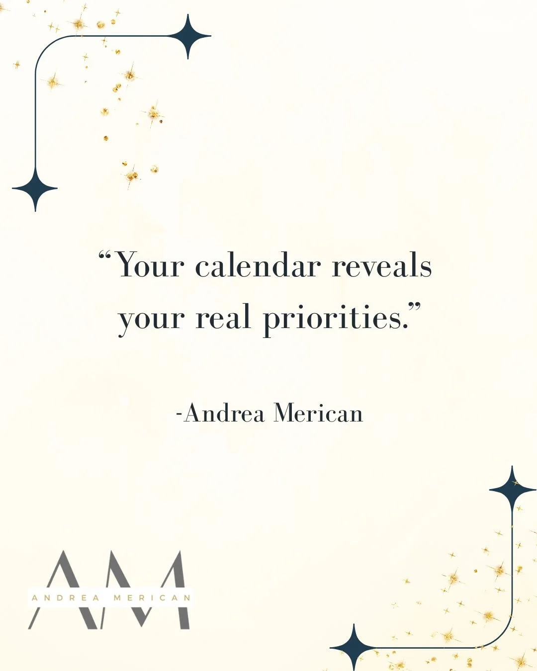We all say certain things matter.

Growth. 
Health. 
Family. 
Building something meaningful.

But your calendar tells the truth.

If your top priorities don&rsquo;t have protected time, they are wishes, not commitments.
You don&rsquo;t need more time
