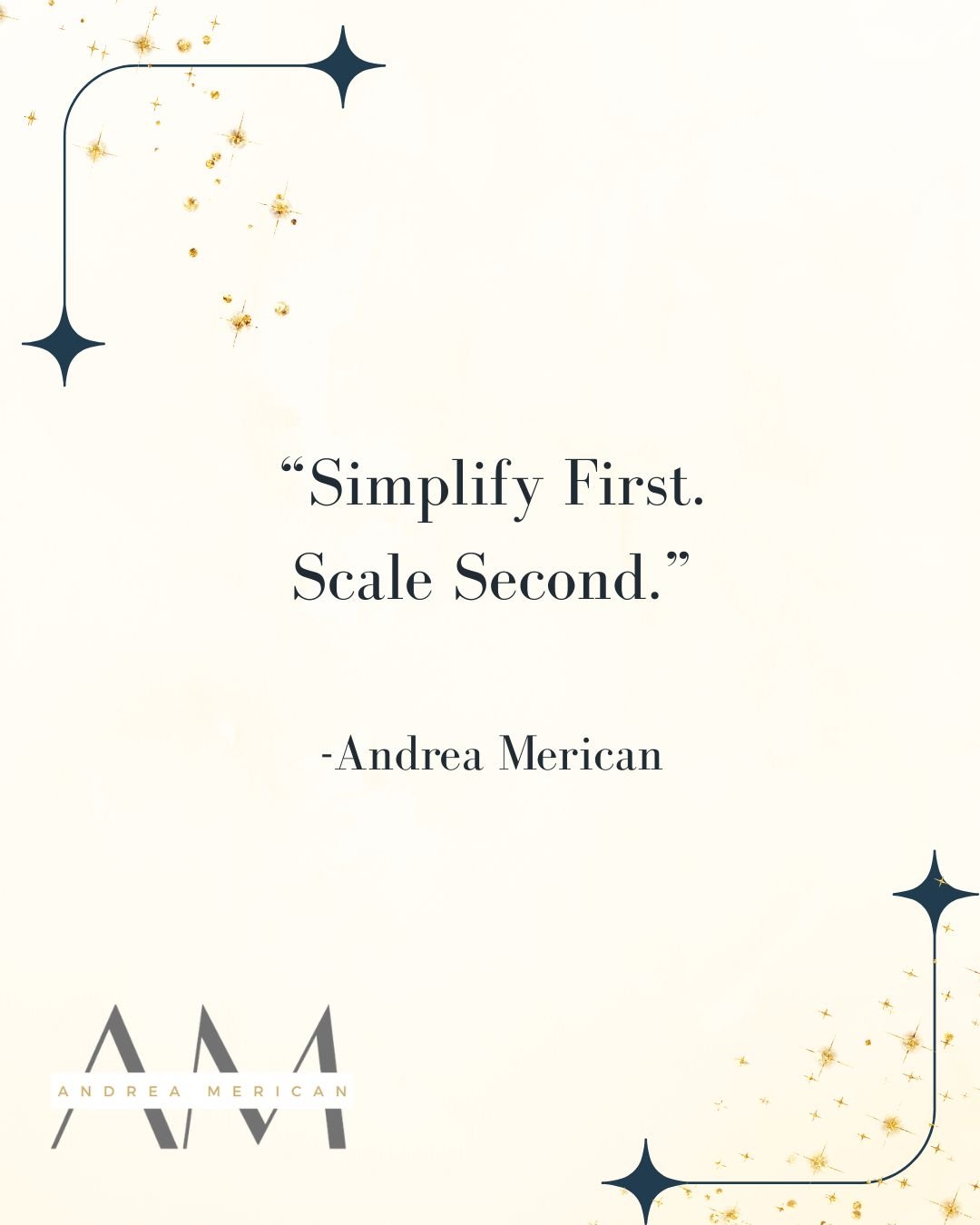 Most people try to scale chaos.

More leads. More marketing. More offers.

But if the foundation is messy, scaling just magnifies the problem.

Clarity. Clean systems. Focused execution.

Then growth becomes sustainable instead of exhausting.

#busin