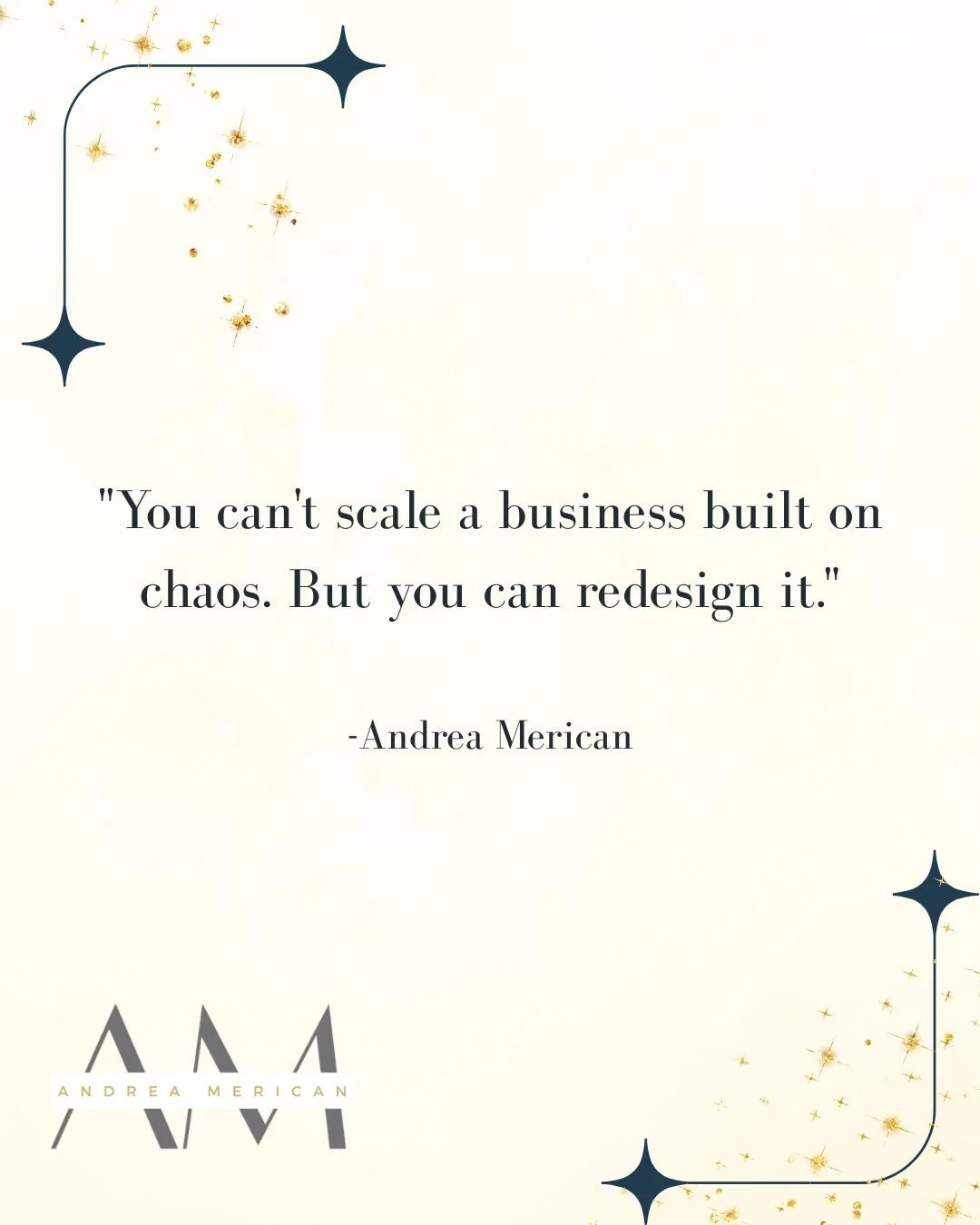 If your business feels overwhelming, disorganized, or totally dependent on you doing everything, that's not a you problem. 

That's a systems problem. 

And systems can be fixed. 

No matter where you're starting from, you can redesign the way you wo