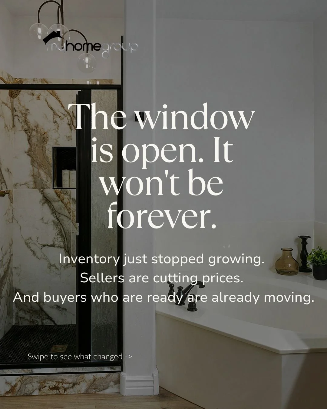 Everyone's watching the market, waiting for the perfect moment. But April's data shows something worth paying attention to.  Inventory just stopped growing, sellers are cutting prices, and buyers who are ready are already moving.

Swipe through to se