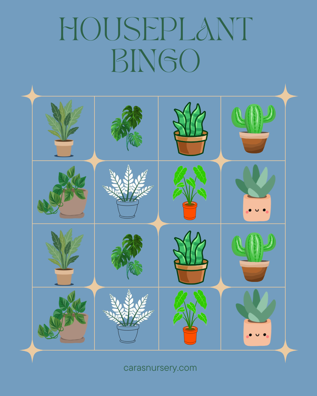 Houseplant Bingo