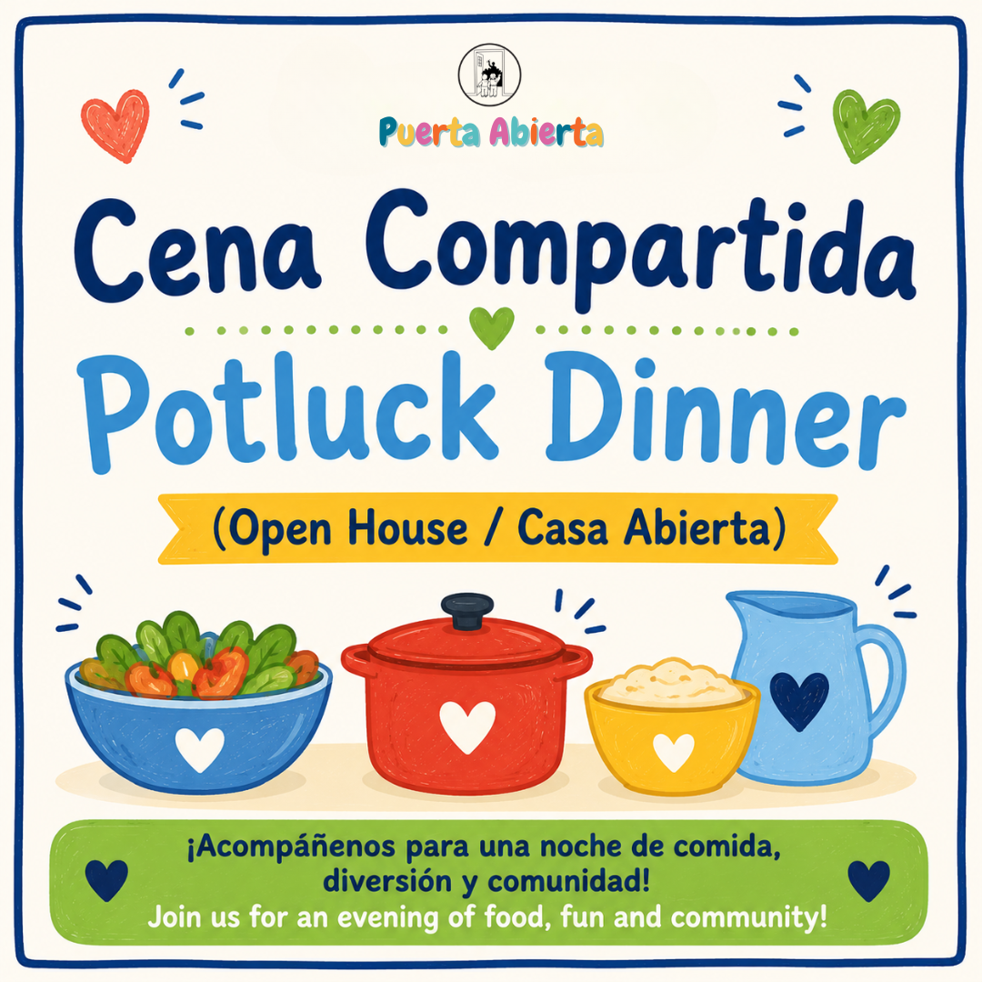 Cena compartida / Pot Luck dinner (Open House)
