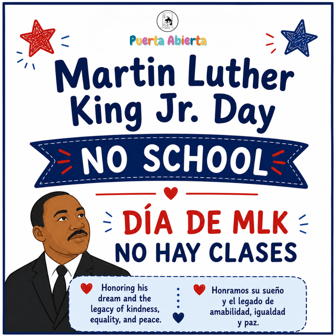 Martin Luther King Jr. Day (No School)