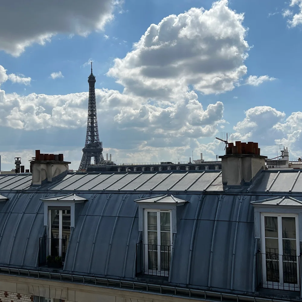 View from la toilette 