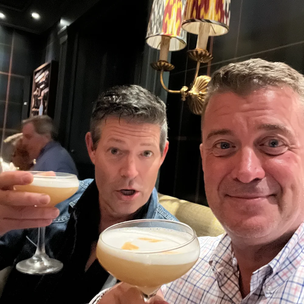 Jon and me for Whiskey Sours